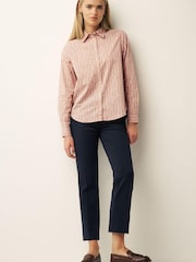 GANT Pink Archive Print Cotton Voile Shirt - Image 3 of 6