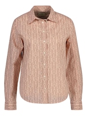 GANT Pink Archive Print Cotton Voile Shirt - Image 5 of 6