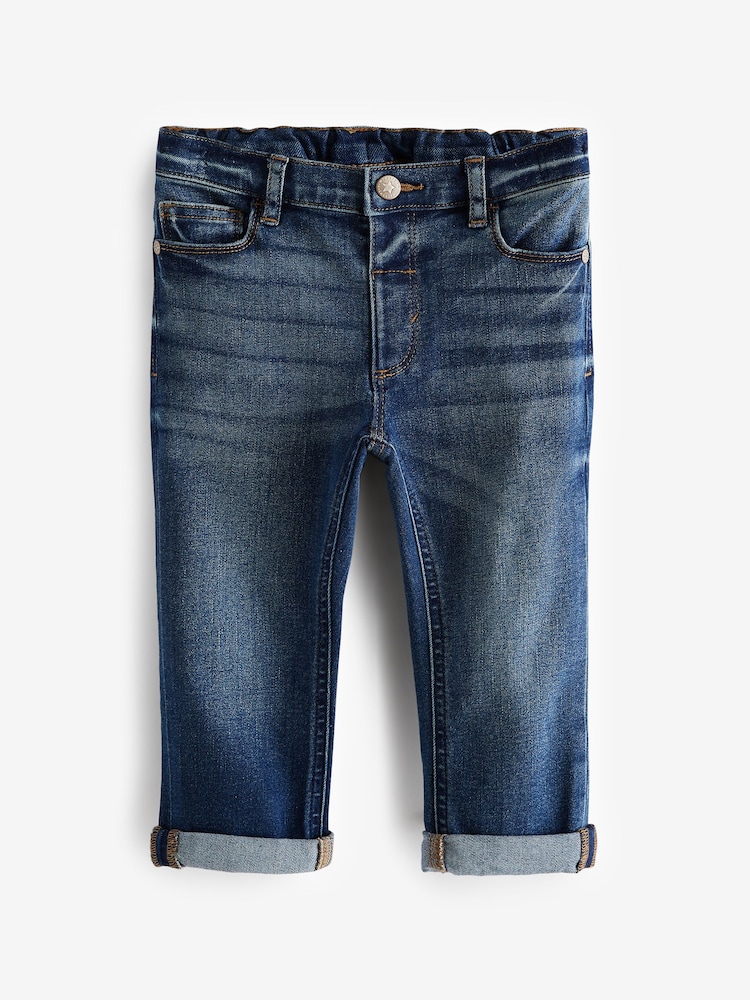 Mid Blue Denim Regular Fit Comfort Stretch Jeans (3mths-7yrs) - Image 1 of 3