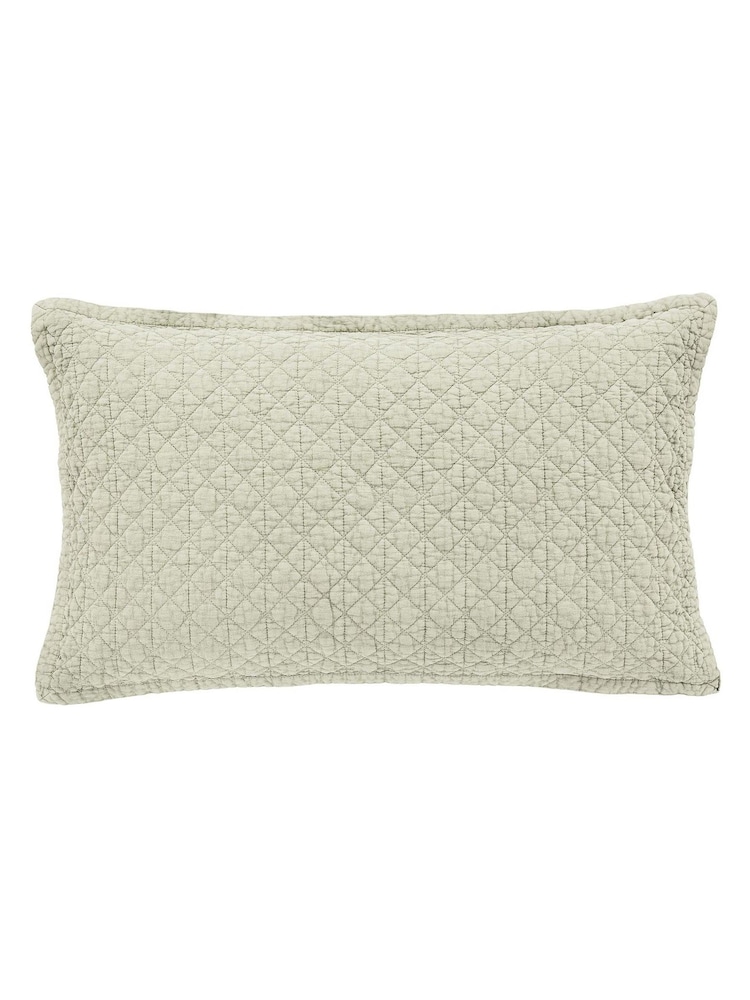 Bedeck of Belfast Stonewashed Quilted Pillowcase Pair - صورة 2 من 4