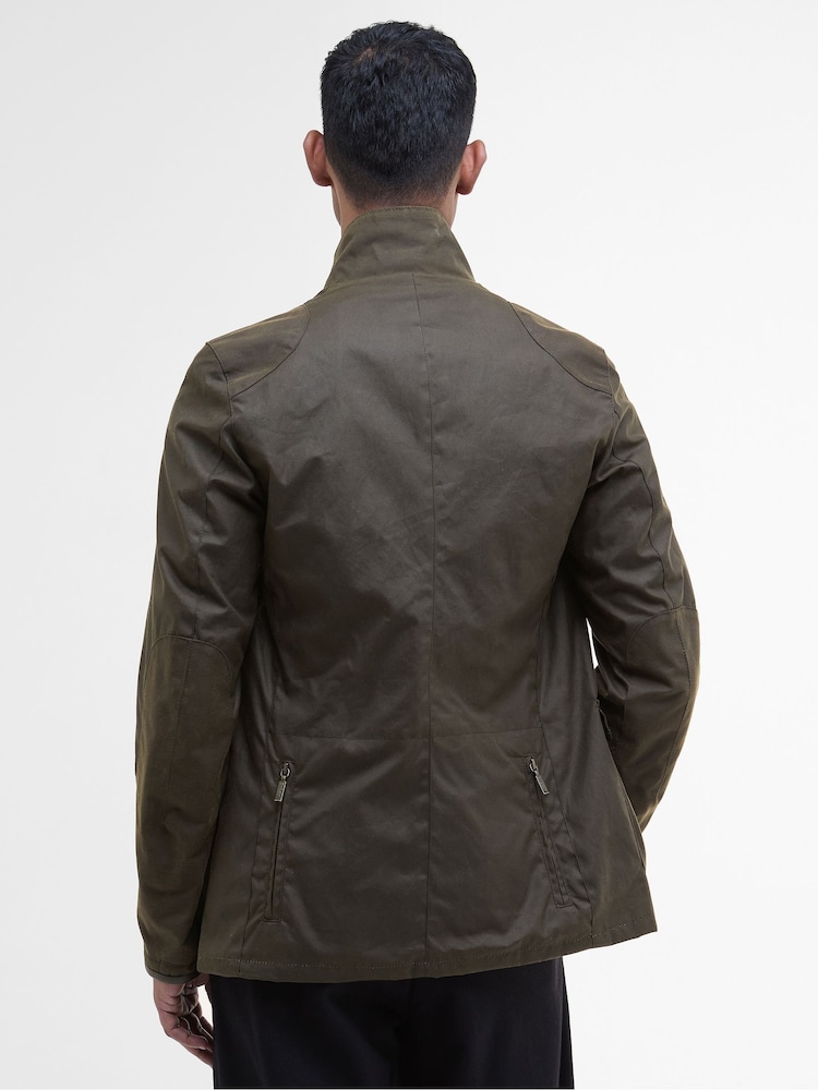 Barbour® Green Beacon Sports Wax Jacket - Image 2 of 8