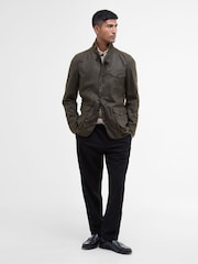 Barbour® Green Beacon Sports Wax Jacket - Image 3 of 8
