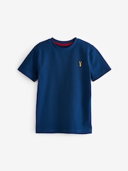 Red/Blue Textured Colourblock 100% Cotton T-Shirts 3 Pack (3-16yrs) - Image 5 of 6
