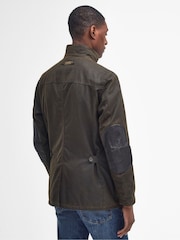 Barbour® Green Ogston Wax Jacket - Image 2 of 7