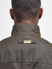 Barbour® Green Ogston Wax Jacket - Image 3 of 7