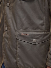Barbour® Green Ogston Wax Jacket - Image 7 of 7