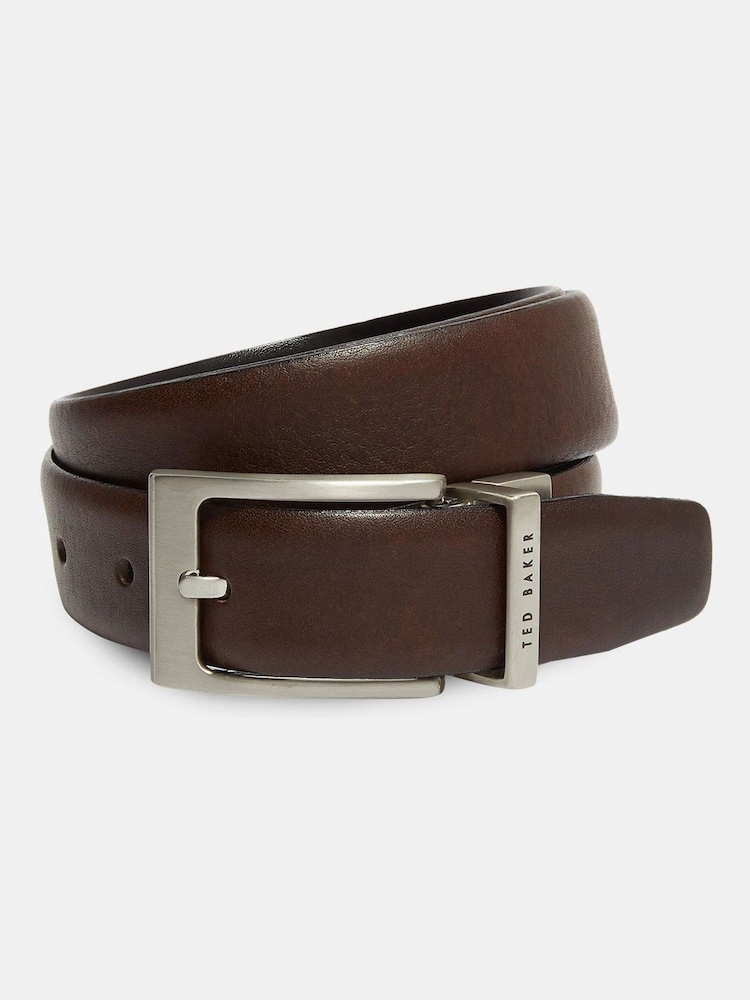 Ted Baker Light Brown Karmer Reversible Leather Belt - Image 1 of 3