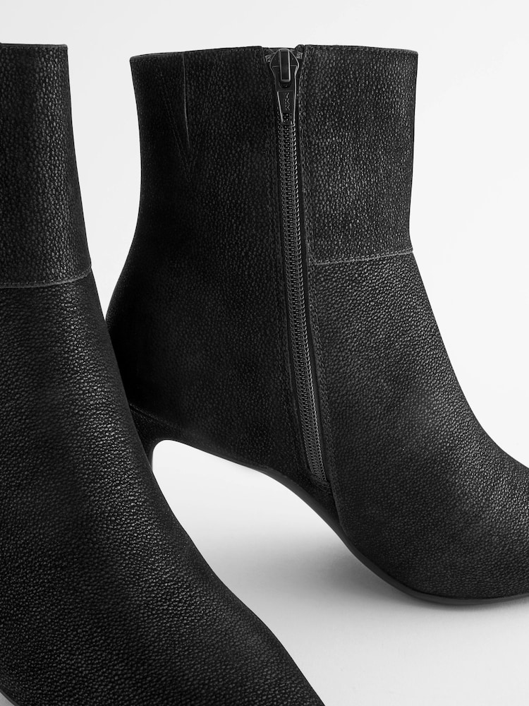 Black Forever Comfort® Point Toe Heeled Ankle Boots - Image 10 of 11
