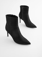 Black Forever Comfort® Point Toe Heeled Ankle Boots - Image 5 of 11