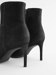 Black Forever Comfort® Point Toe Heeled Ankle Boots - Image 9 of 11