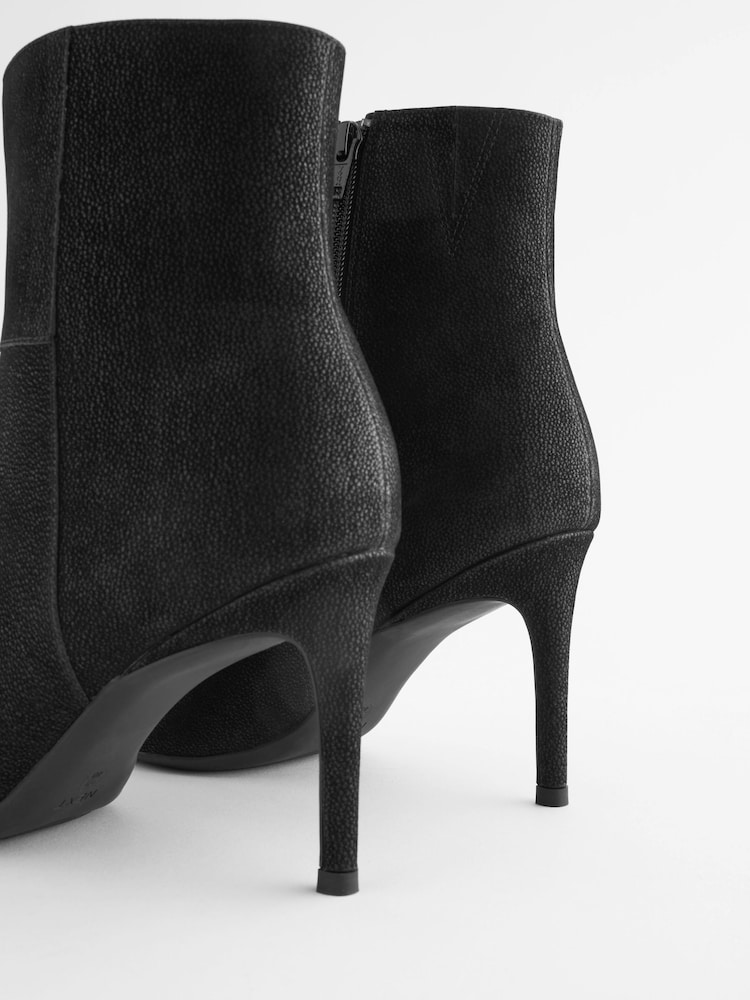 Black Forever Comfort® Point Toe Heeled Ankle Boots - Image 9 of 11