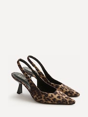 Linzi Animal Alisa Wide Fit Slingback Court Heels - Image 3 of 5