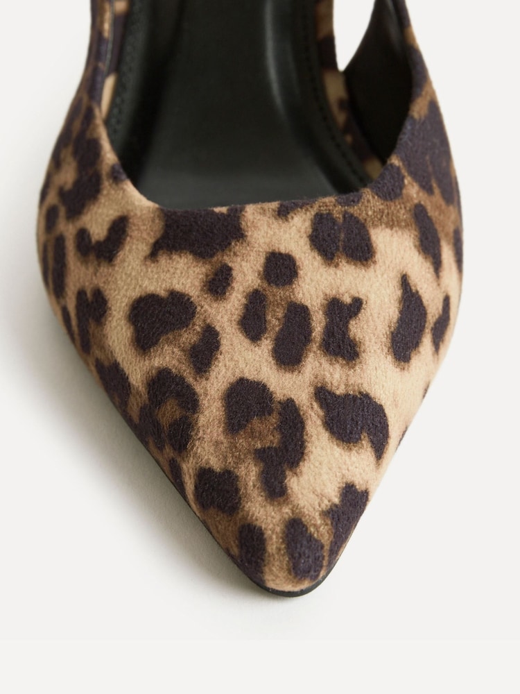 Linzi Animal Alisa Wide Fit Slingback Court Heels - Image 5 of 5