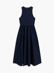 Tommy Jeans Blue Slim Sleeveless Poplin Maxi Dress - Image 5 of 5