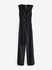 Black Cowl Neck Jumpsuit - Image 3 of 4