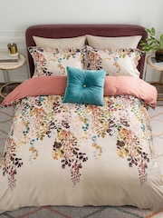 Ted Baker Teal Tb Cotton Velvet Button Cushion - Image 3 of 4