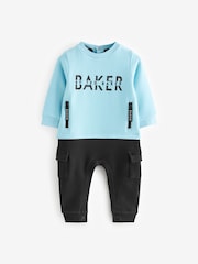 Baker by Ted Baker Blue Graphic Romper - Image 1 of 5