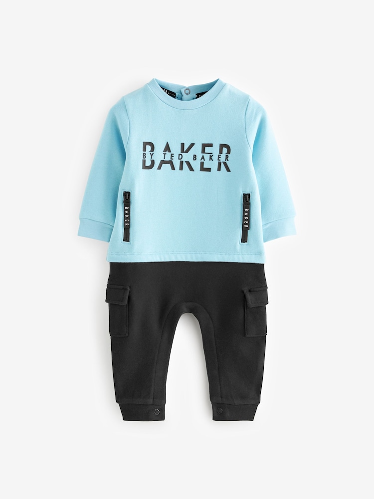 Baker by Ted Baker Blue Graphic Romper - Image 1 of 5