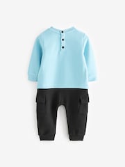 Baker by Ted Baker Blue Graphic Romper - Image 2 of 5
