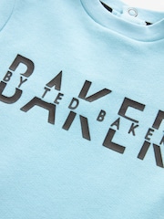 Baker by Ted Baker Blue Graphic Romper - Image 4 of 5