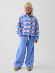 Blå Stripete - Gap Oversized Boxy Polo Genser (4–13år) - Bilde 3 av 5