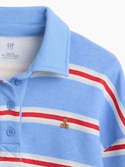 Blå Stripete - Gap Oversized Boxy Polo Genser (4–13år) - Bilde 5 av 5
