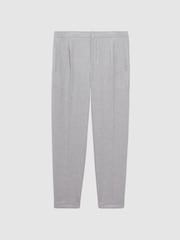 Reiss Soft Grey Berry Seersucker Elasticated Trousers - Image 2 of 4