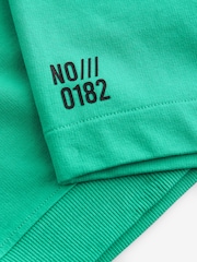Green Midweight Short Sleeve Crew T-Shirt and Shorts Set (3-16yrs) - Image 4 of 4