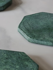 Set of 4 Green Marble Coasters - Image 2 of 4