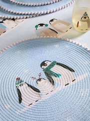 Set of 4 Penguin Printed Christmas Placemats - Изображение 2 из 3