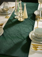 Green Velvet Table Runner - Image 3 of 6
