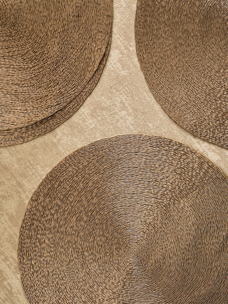 Set of 4 Gold Wipe Clean PVC Placemats - Image 3 of 4
