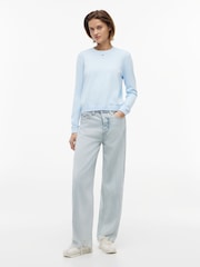 Tommy Jeans Blue Twisted Seam Mid Rise Barrel Jeans - Image 3 of 5