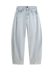 Tommy Jeans Blue Twisted Seam Mid Rise Barrel Jeans - Image 5 of 5