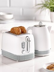 White Geometric Kettle - Image 2 of 4