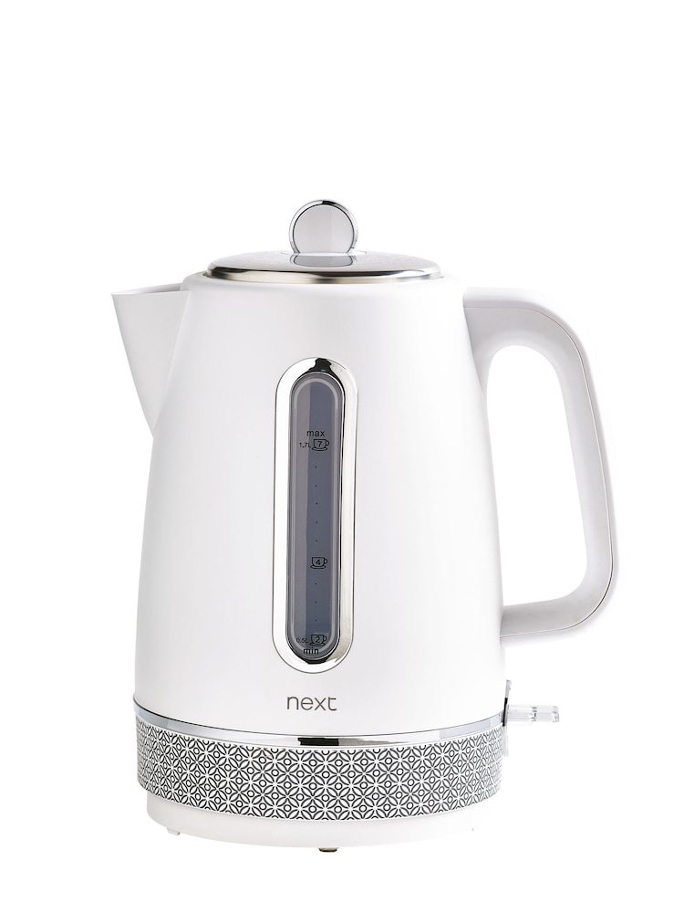 White Geometric Kettle - Image 4 of 4