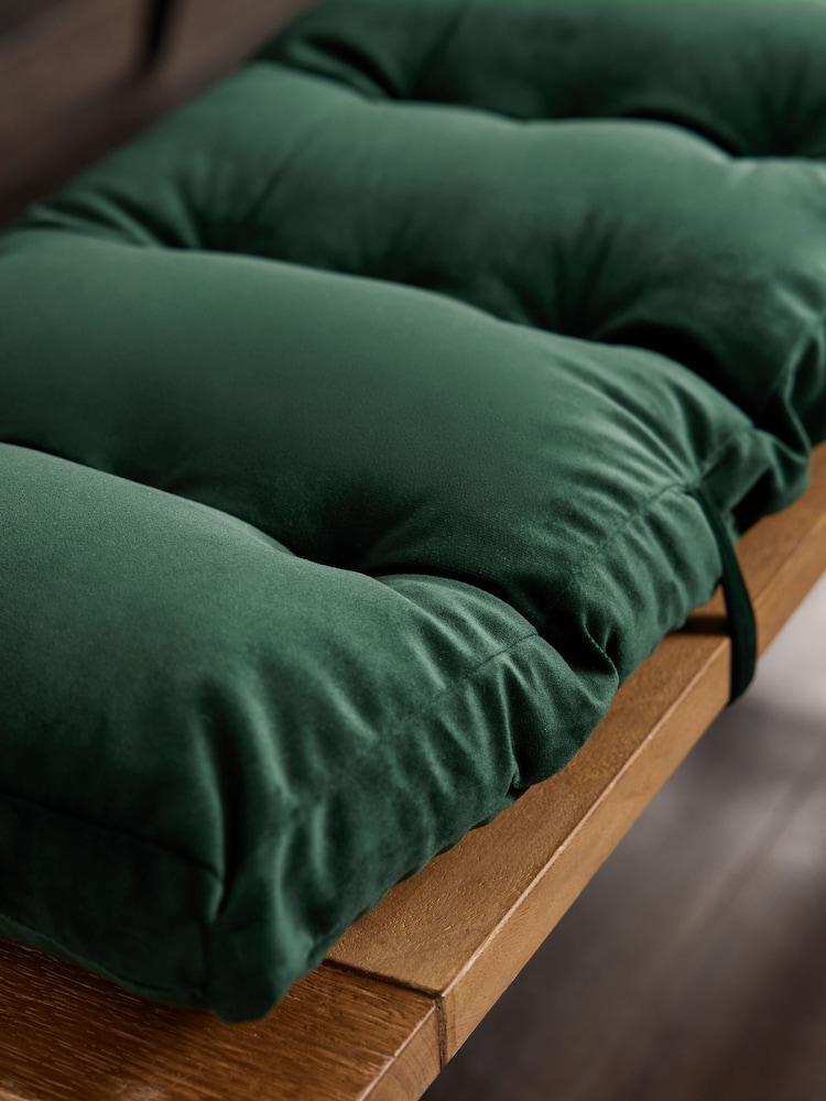 Velvet Padded Bench Cushion - Image 3 of 5