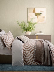 Bedeck of Belfast Charcoal Osanna Avita Leaf Print Cotton Cushion - Image 5 of 5