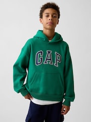 Gap Green Vintage Soft Relaxed Logo Hoodie (4-13yrs) - Image 1 of 7