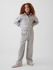 Grå - Gap Oversized Boxy Polo Genser (4–13år) - Bilde 3 av 6