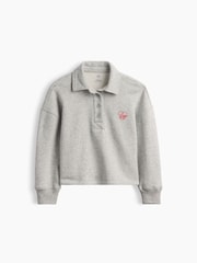 Grå - Gap Oversized Boxy Polo Genser (4–13år) - Bilde 6 av 6