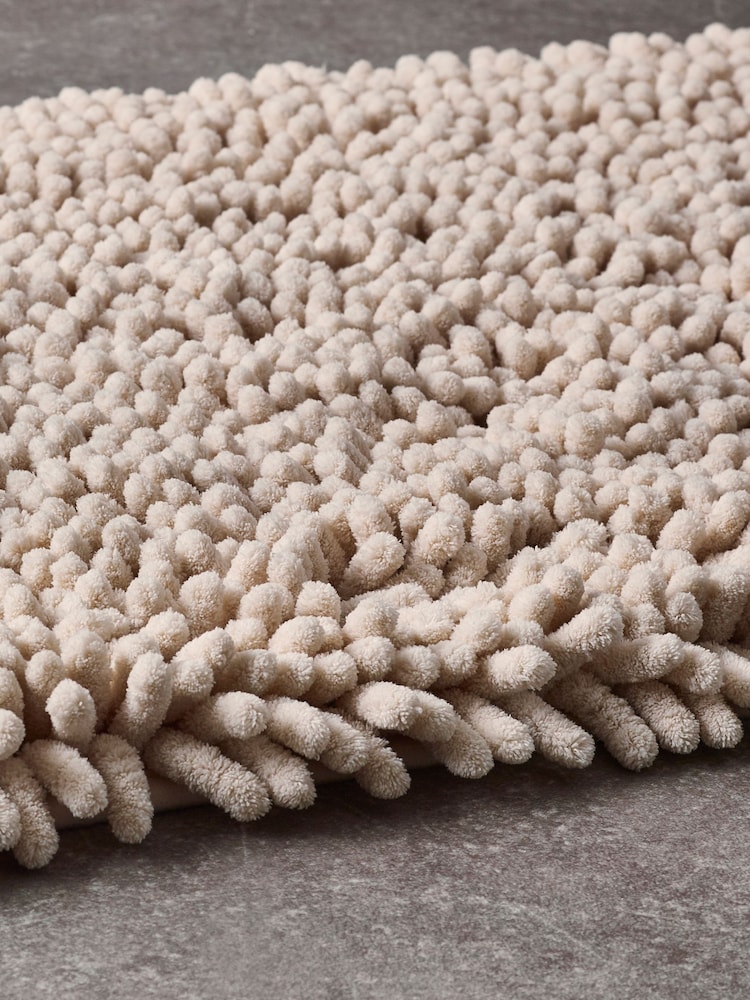 Natural Super Plush Shower Bobble Mat - Image 2 of 5