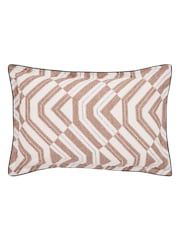 Bedeck of Belfast Charcoal & Tan Osanna Geometric Print Duvet Cover & Pillowcase Set - Image 5 of 5