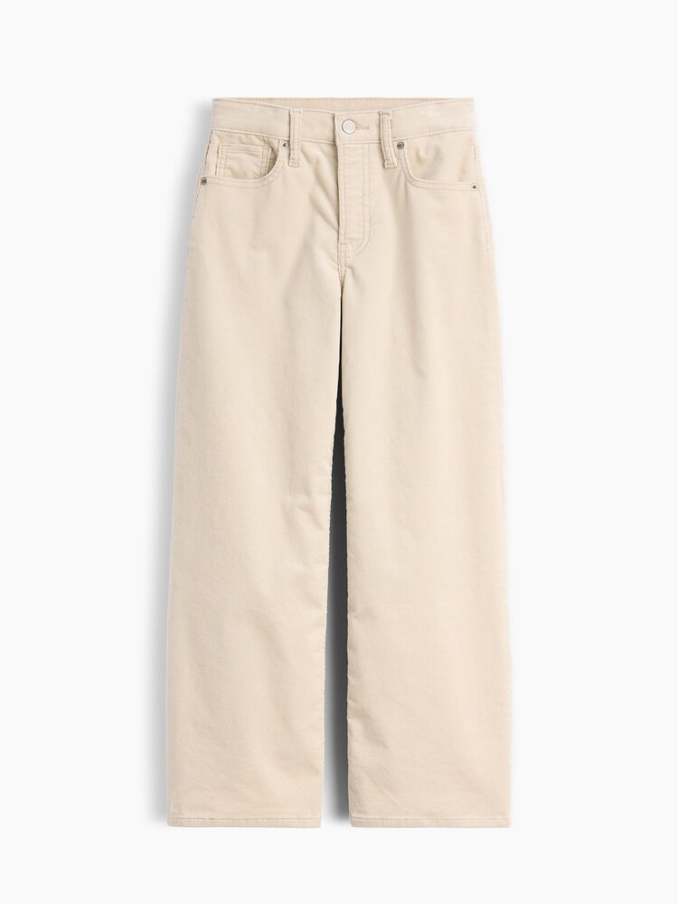 Gap Cream Corduroy Low Rise Stride Wide-Leg Jeans (5-13yrs) - Image 1 of 2 Gap Cream Corduroy Low Rise Stride Wide-Leg Jeans (5-13yrs) - Image 1 of 2