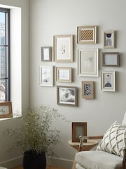 Set of 2 Natural and Black Two Tone Photo Frame - Image 3 of 6