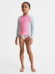 Zestaw bikini Reiss Lyla z kwiatowym nadrukiem i falbaną - Image 1 of 9