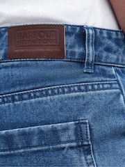 Barbour® International Blue Mid Wash Rouse Denim Cargo Trousers - Image 12 of 13
