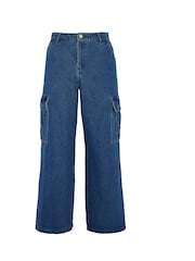 Barbour® International Blue Mid Wash Rouse Denim Cargo Trousers - Image 13 of 13