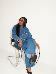 Barbour® International Blue Mid Wash Rouse Denim Cargo Trousers - Image 7 of 13