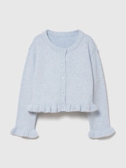 Gap Light Blue CashSoft Ruffle Cardigan (6mths-5yrs) - Image 1 of 2